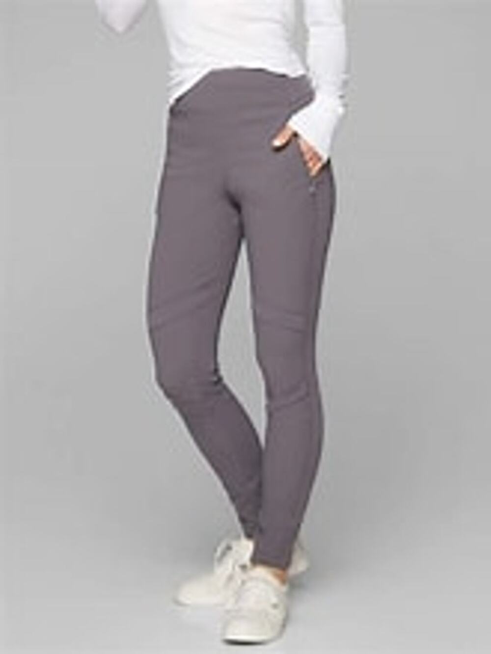 Athleta Highline Hybrid Summiter Tight Pants, Gray, Size 10